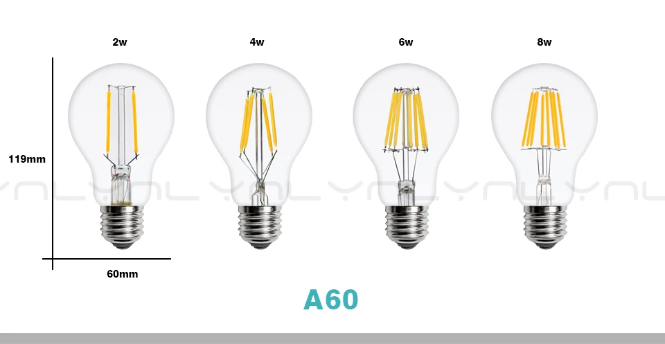 4 шт. светодиодный лампы Эдисона E27 лампада ST64 G80 T45 светодиодный светильник 220V 2W 4W 6W 8W Bombilla старинные ретро Стекло нити светильник лампочка