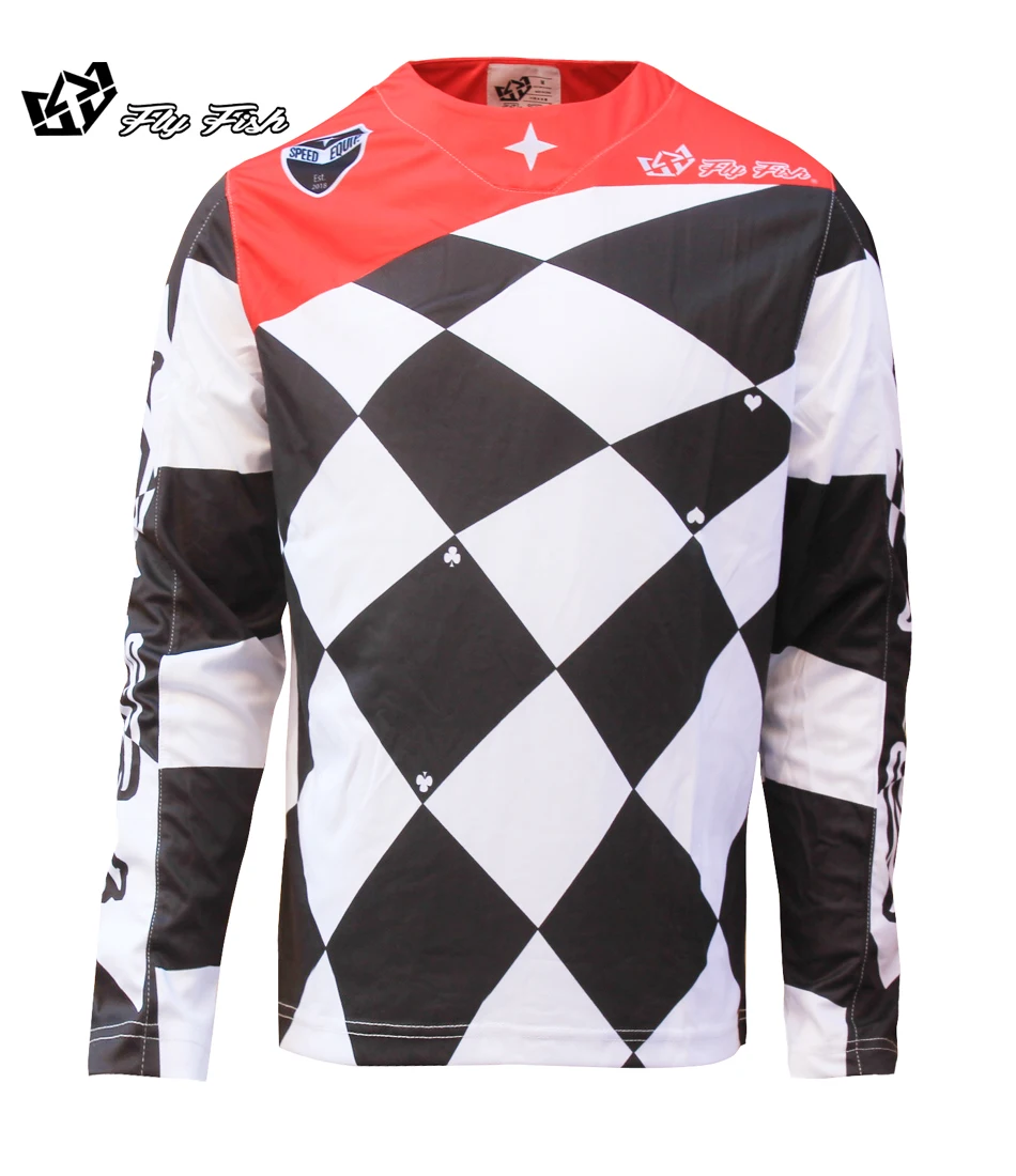 

2018 FLY FISH Racing Motocross jersey camisetas motociclista Adult Motocross MX ATV Jersey Element Enigma All moto cycling