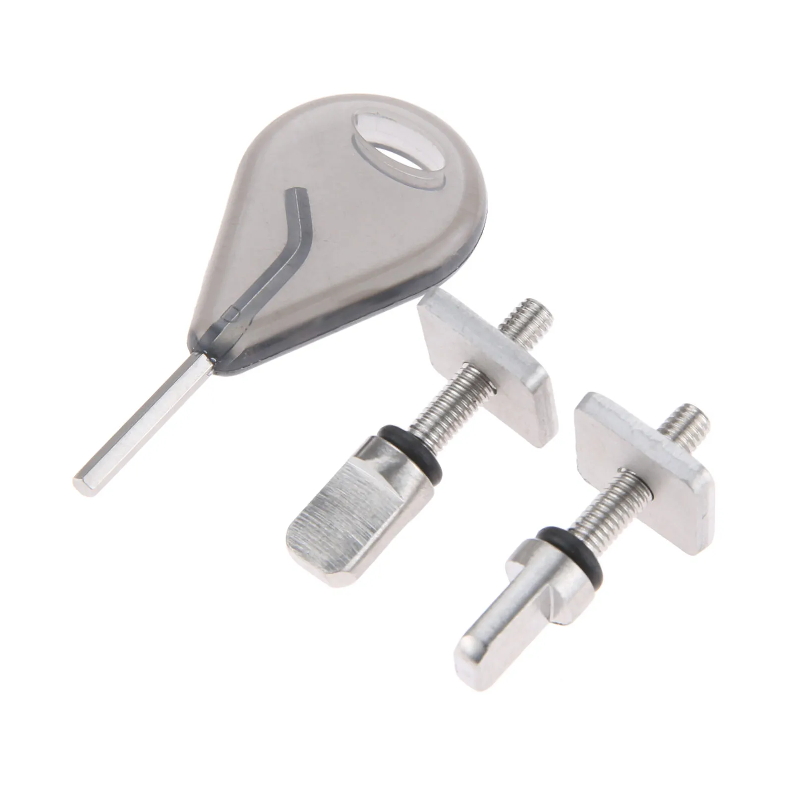 

Surfboard Fin Key With Screws & Plates Set (Surf Surfing SUP Longboard Fins Stainless Steel Plates Screws Set *2 With Fin Key*1)