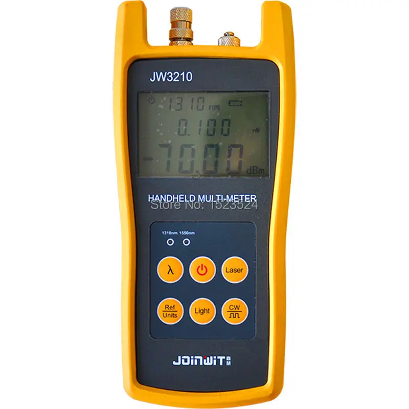 

Free Shipping JW3210 Multifunction Handheld Fiber Optic Multimeter(Optical Power Meter+Optical Light Source)