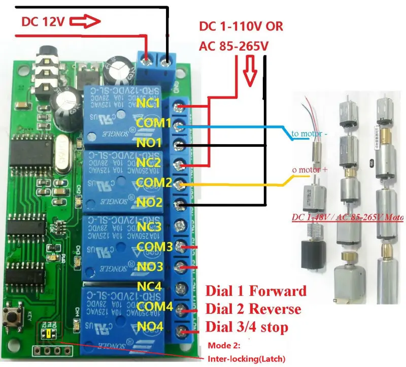 AD22B04 DC 12 В 4ch MT8870 DTMF Tone декодер сигналов телефонный голосовой пульт дистанционного управления релейный модуль для Светодиодный умный дом