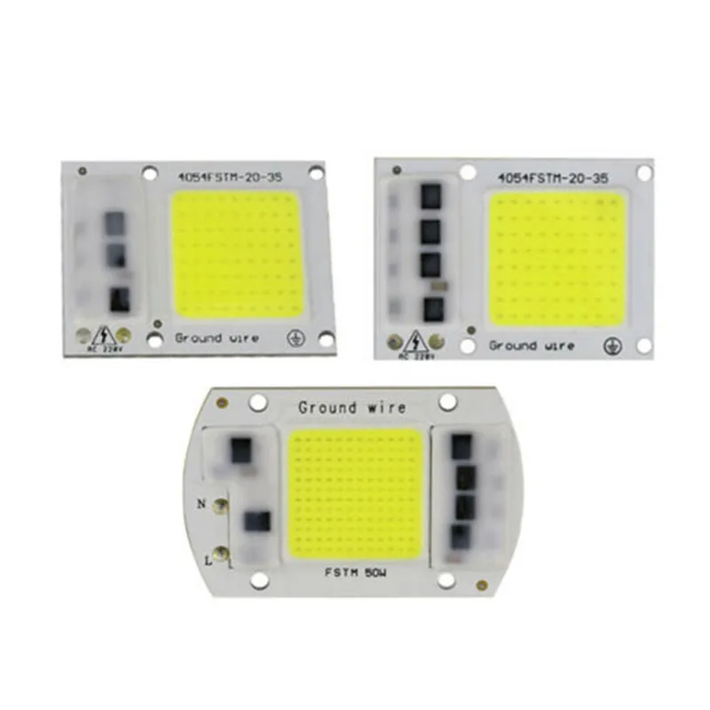 

Outdoor Spotlight Floodlight Lamp With COB LED Chip Light 220V 20W 30W 50W Rectangular Chip Input Integrated Smart IC Driver