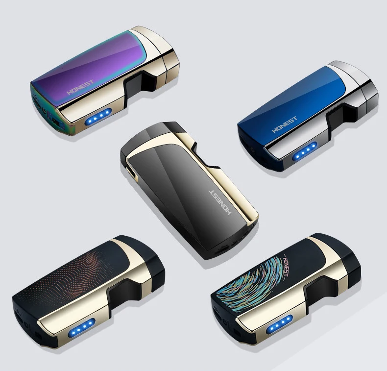Новая Honest USB электрическая зарядка Зажигалка Лазерная индукция интеллектуальная
