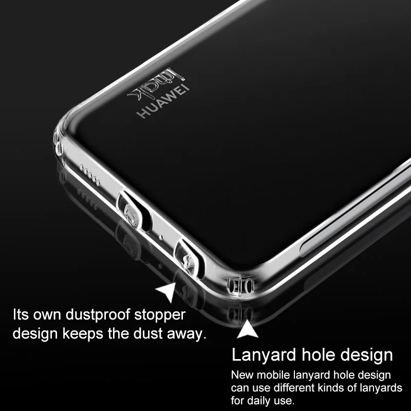 

Imak for Huawei Honor 8X TPU Airbag Steelth Case Anti-drop Back Cover for Huawei Honor 8X Soft Silicone +Anti Dust Plug Design
