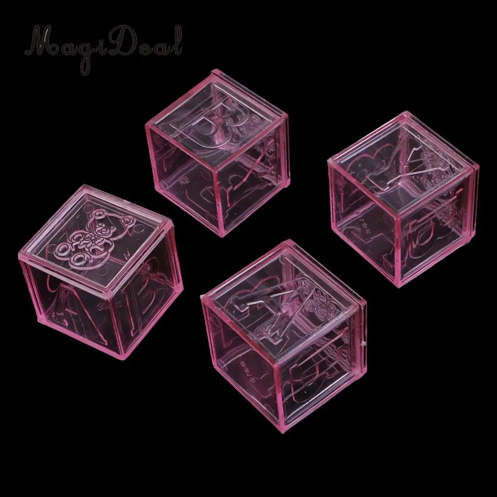 MagiDeal Building Blocks Candy Box Wedding Baby Shower Party Gift Favor 3 Colors Choose