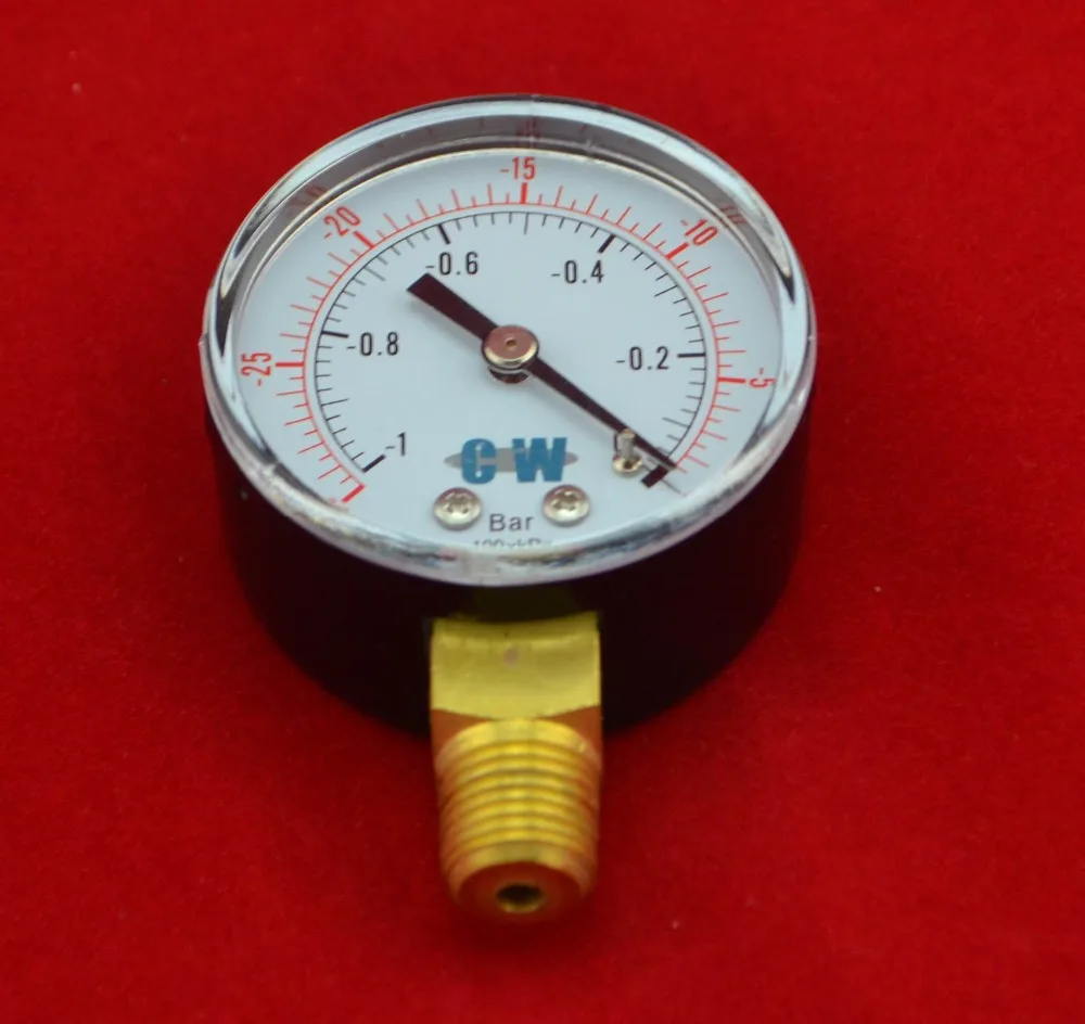 圧力計 0-50 psi 真鍮接続オイルプレッシャーゲージ