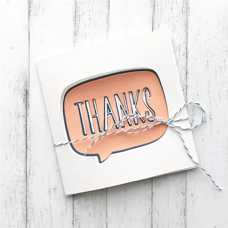 

Eastshape Letter Thanks Word Dies Metal Cutting Dies New 2018 for Scrapbooking Card Making Album Embossing Crafts Stencil DieCut
