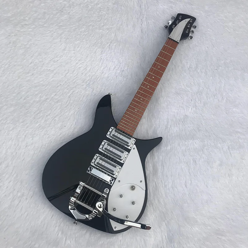 

Black high quality RiknBead electric guitar Qintou Maple Korean pickup