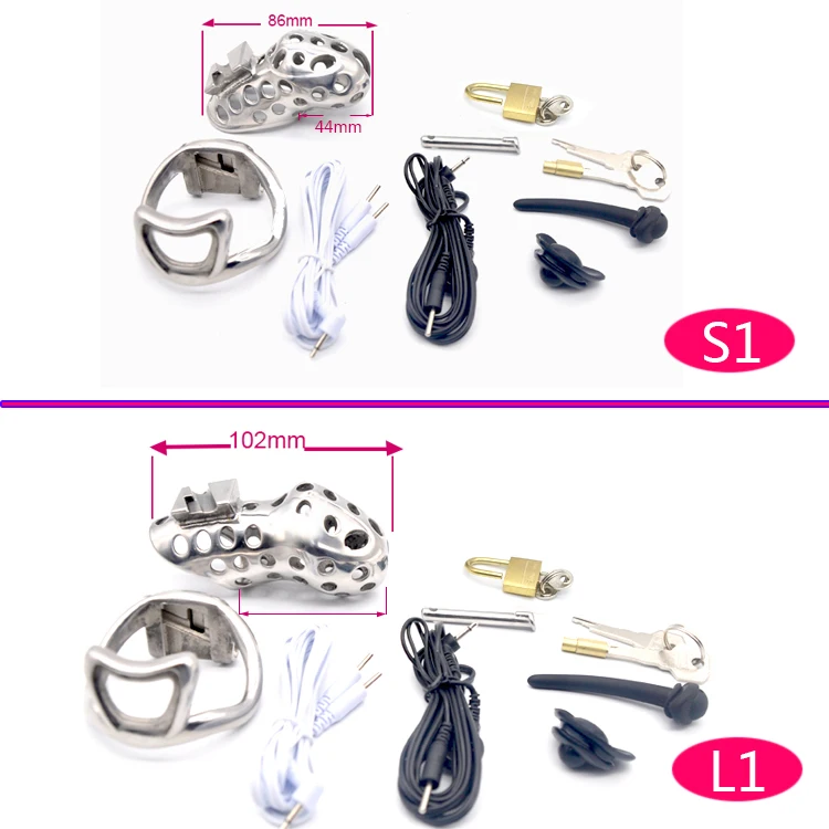 CHASTE BIRD 316 Stainless Steel Venting Hole Design Male(Electric)Chastity Device Cock Sex Toys Kidding Zone Metal Air 1/Air 1e+ 5