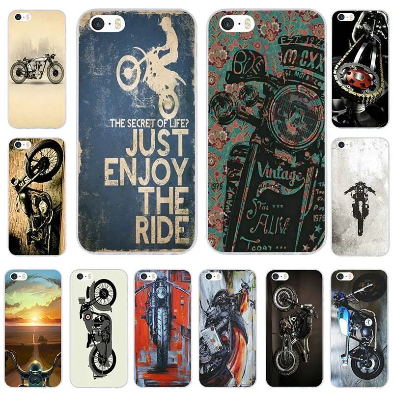 

Soft Silicone TPU Phone Cover Cases for iPhone X 8 8Plus 7 7Plus 6 6S 6Plus 6SPlus 5 5S 5C SE 4 4S Moto Cross Motorcycle Sports