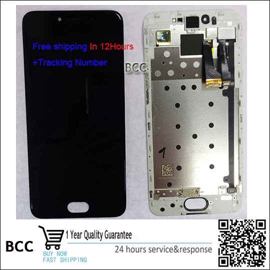 

Test ok100% Original!For Meizu Pro6 MX6 pro white,black LCD screen display +Touch digitizer with frame Free shipping