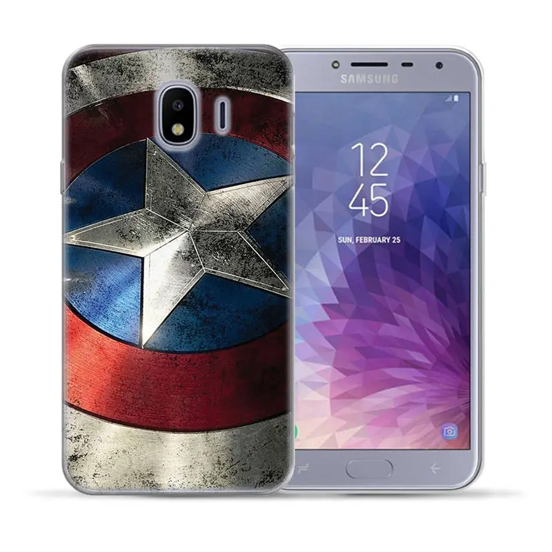 Капитан Америка Мягкий ТПУ чехол Обложка для samsung Galaxy J3 J7 J8 J6 J4 Plus J3 J5 J7 M10 M20 M30 J5 J2 Prime Pro