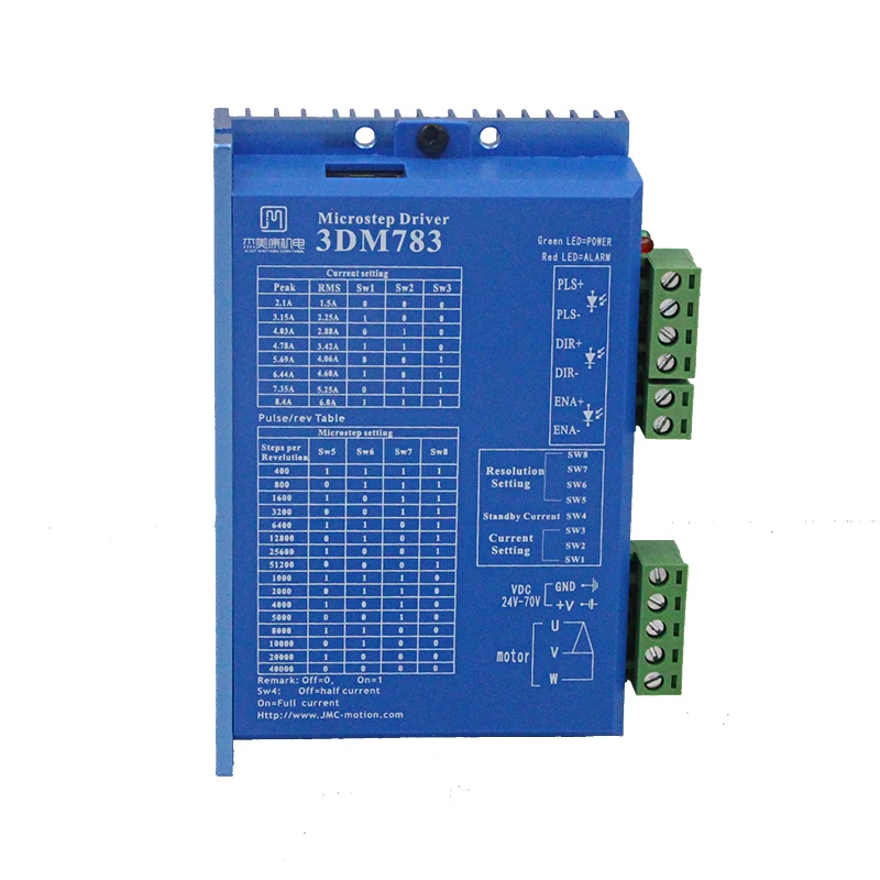 Трехфазный Драйвер шагового двигателя NEMA23 NEMA34 3DM783 32 бит DSP DC24 70V 1 8 8.3A JMC|Драйвер