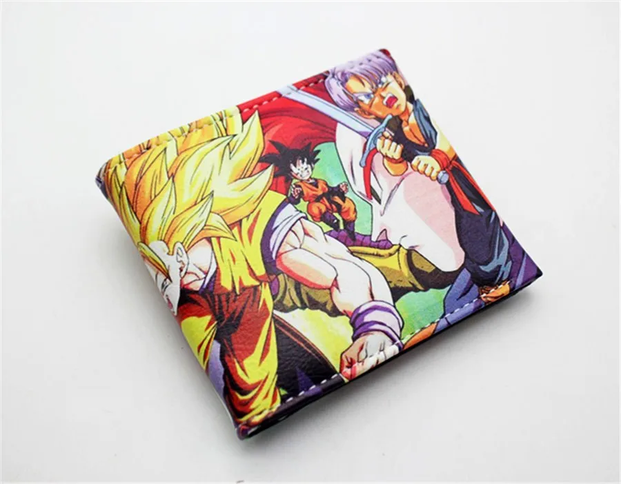 Мужской женский кошелек Dragon Ball Z кошелек молодых студентов аниме модные короткие кошельки мультфильм комикс кошелек доллар цена Otaku подарок