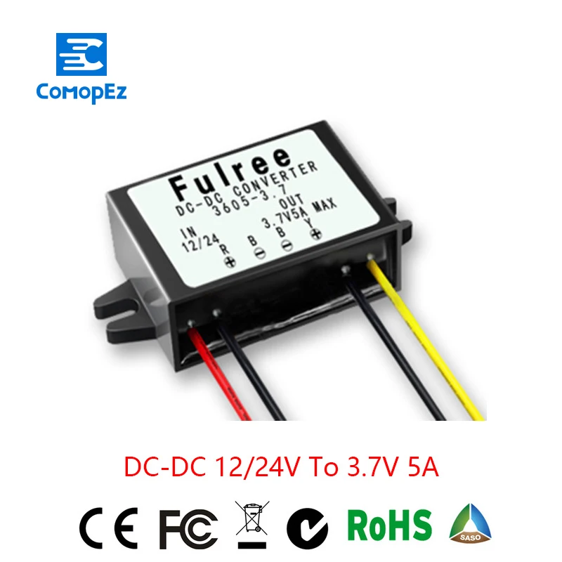 

DC-DC 12V/24V to 3.7V Buck Converter Step Down Module