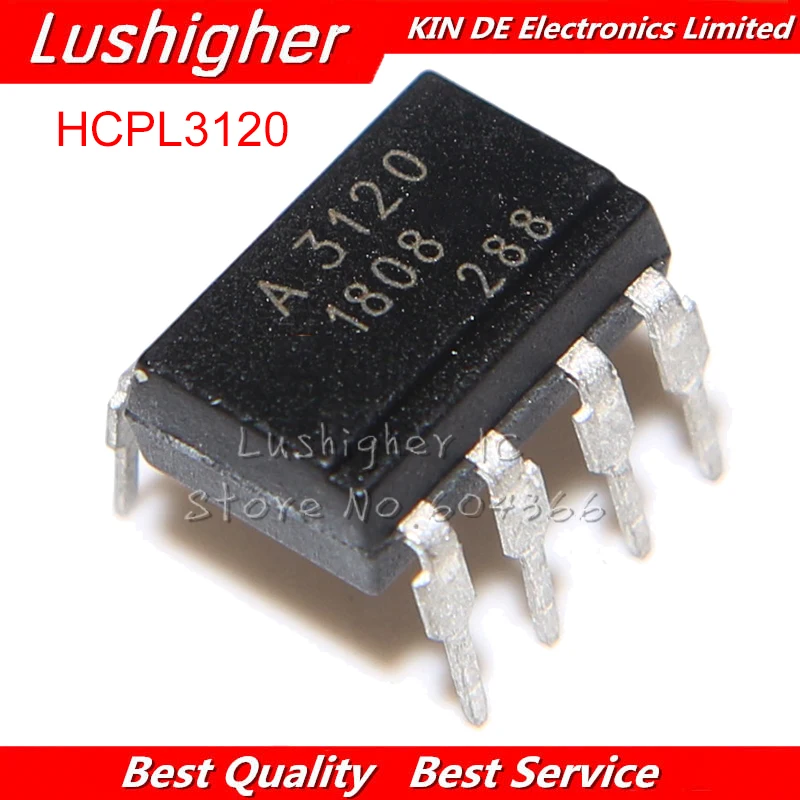 100 шт. HCPL3120 DIP HCPL-3120 DIP8 A3120 новый оригинальный | Электронные компоненты и