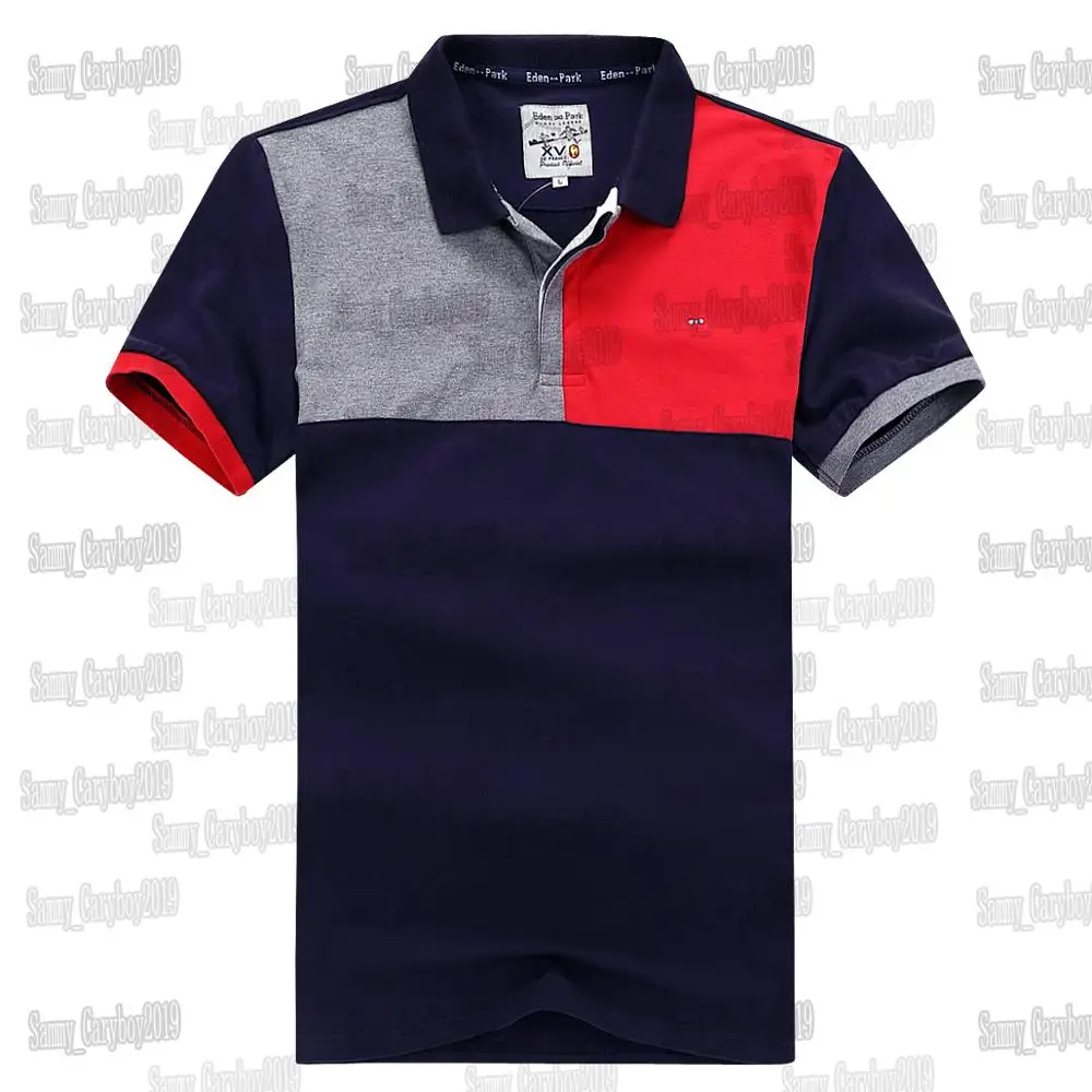 

Latest Style Eden Park Homme POLO best Embroidery 98%COTTON MEN POLO Nice Quality Big Size M L XL XXL XXXL Free Shippin Edenpark