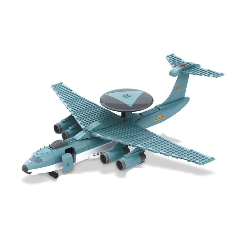 

Model building kits compatible with lego Military AWACS 3D blocks Educational model building toys hobbies for children 202