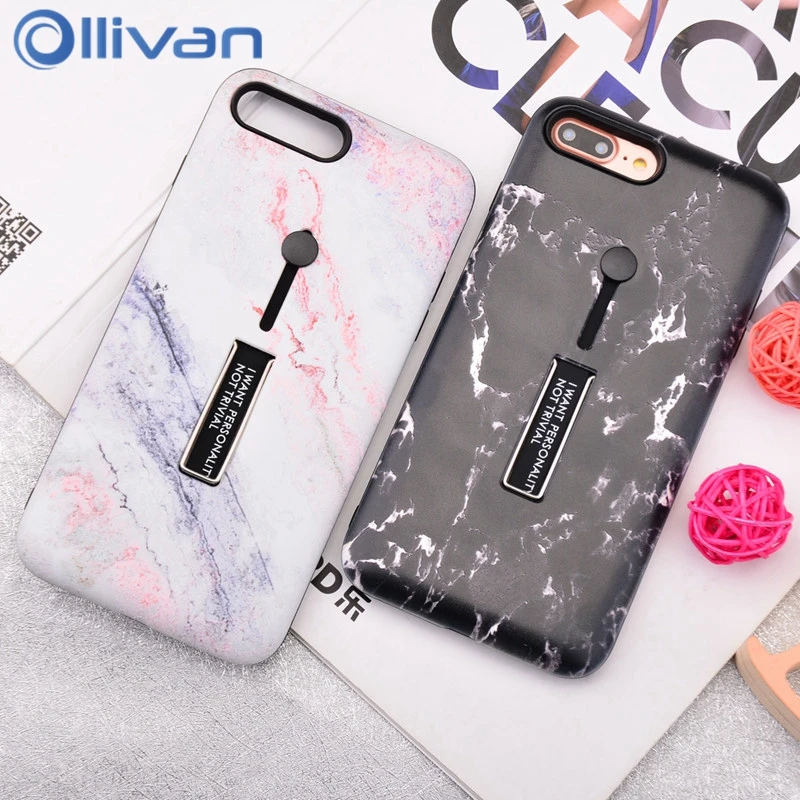 

Marble Case For iphone 7 8 XR Case Silicone Soft Back Cover For iphone 6 6s 7 8 Plus XS MAX Cover With Phone Stand Holder