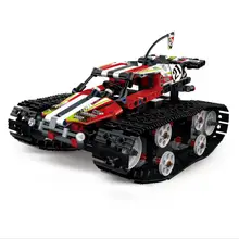 Строительный блок в сборе 2,4 GH высокоскоростной Электрический пульт дистанционного управления Строительный блок гусеничный автомобиль игрушки для детей
