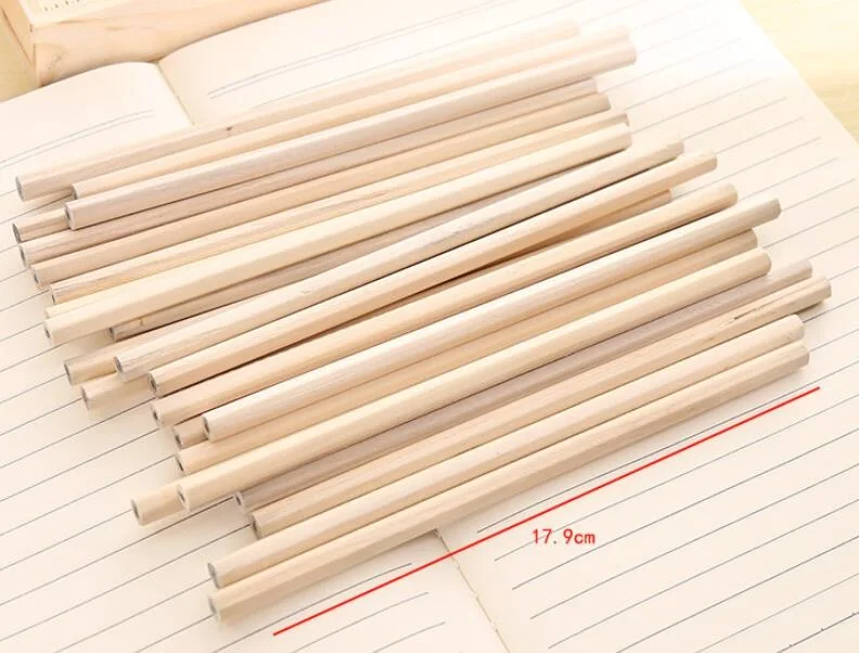 4 шт./лот новые студенческие простые Стильные пустые нетоксичные экологические деревянные товары карандаши Kawaii живопись длинные карандаши для детей