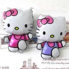 

72 * 47cm medium running Hello Kitty cat aluminum foil balloon cartoon birthday wedding birthday party decoration inflatable bal