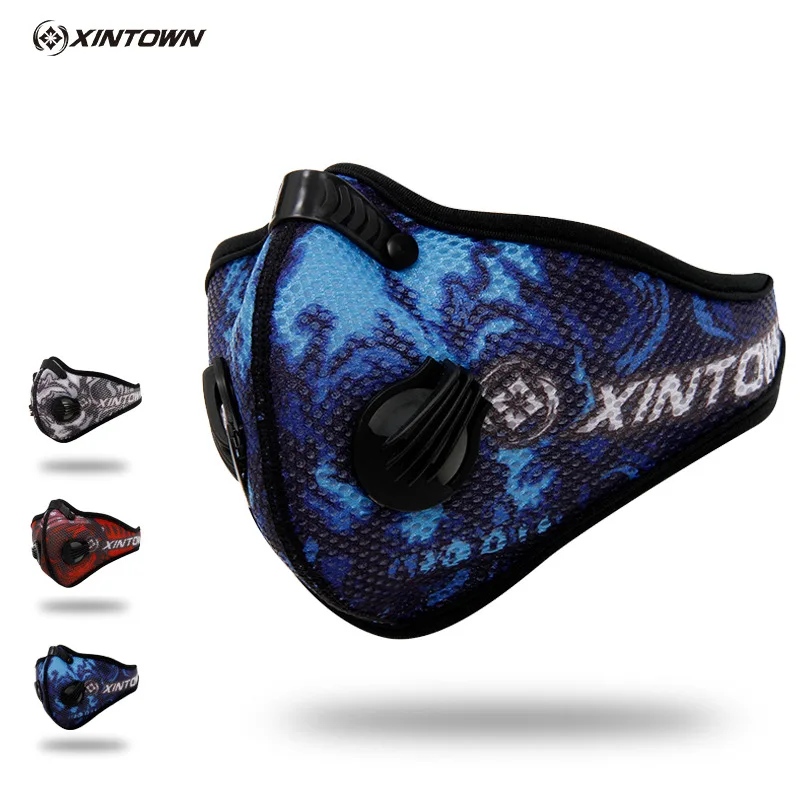 XINTOW Cycling Mask With Air Filter Sport Face Training Bicycle Running Jogging Facemask Anti Pollution Half | Спорт и развлечения