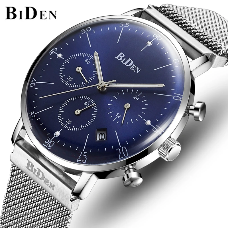 

BIDEN Top Brand Men's Analog Quartz Watches Men Fashion Luxury Business Watch Multifunction Waterproof Clock Relogio Masculino