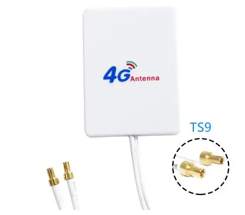 3g 4G LTE Антенна внешняя антенна для huawei zte 4G LTE маршрутизатор модем антенна с TS9/CRC9/SMA разъем 2 м кабель - Цвет: TS9 connector