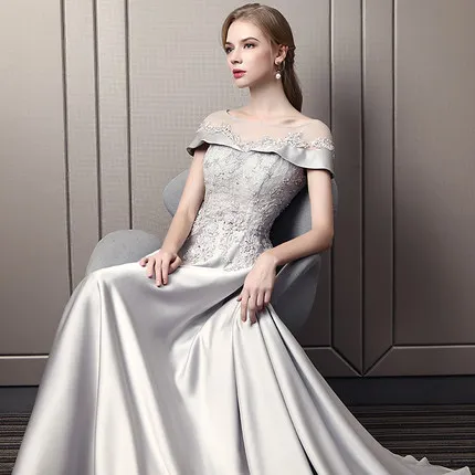 

silver grey embroidery beading long dress Medieval Renaissance drama stage Gown Victoria Marie Antoinette Belle opera