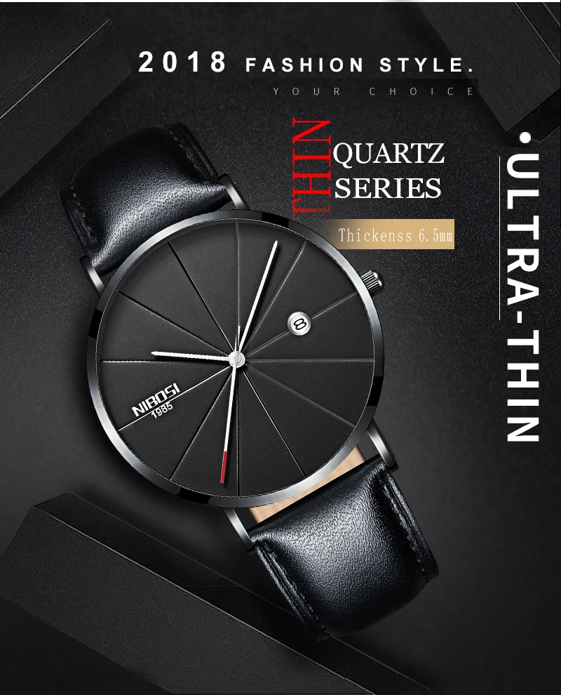 NIBOSI Luxury Watches Men Blue Stainless Steel Ultra Thin Watches Men Classic Quartz Date Men's Wrist Watch Relogio Masculino    (3)