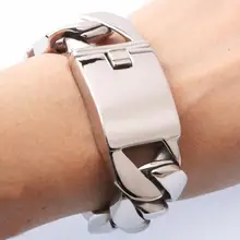 GNAYY ювелирные изделия, большие ювелирные изделия из нержавеющей стали 316L, мужские ювелирные изделия, кубинские кантри цепи, браслет, тяжелый огромный, 26 мм, 23 см(9 дюймов