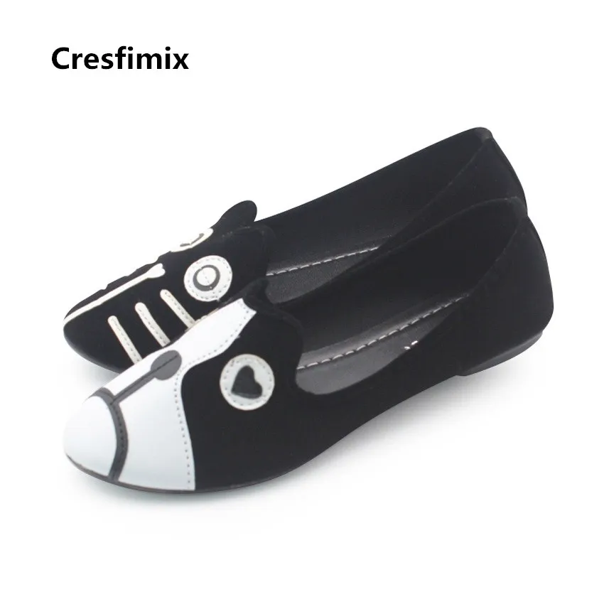 Cresfimix female cool animal shape dog and cat shoes cute women's