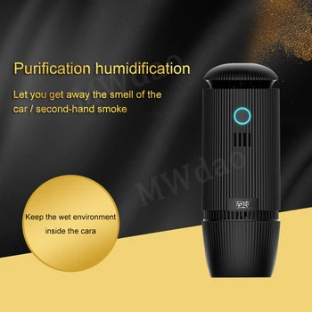 

MWdao car air purifier vehicle air ionizer cleaner fresh aroma Humidifier negative ion ozone ozonizer odor eliminator for car