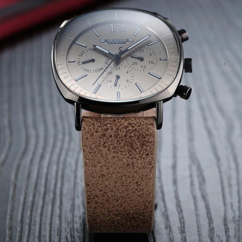 Мужские швейцарские кварцевые часы из натуральной кожи, мужские часы с календарем, светящаяся рука, водонепроницаемые, высокое качество, мужские наручные часы, подарок, часы, Reloj