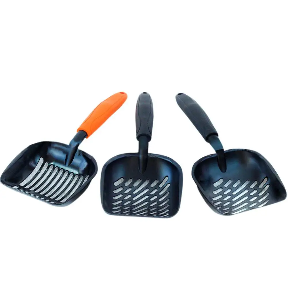 

TPFOCUS Large Thicken Aluminium Alloy Black Coating Nonstick Cat Litter Scoop for Pet Poop Clean Tool