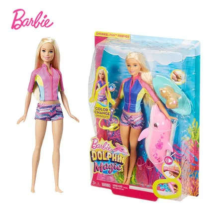 

Original Barbie FBD63 Dolphin Magic Doll Color Change Swimsuit Boneca Brinquedos Toys For Girl Chirstmas Birthday Gift