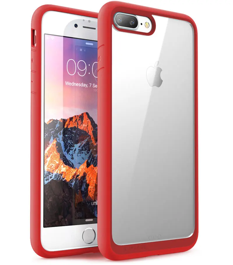 SUP чехол для iphone 8 Plus UB Стиль Премиум гибридный защитный бампер Прозрачный чехол для iphone 8 Plus( выпуск - Цвет: Red