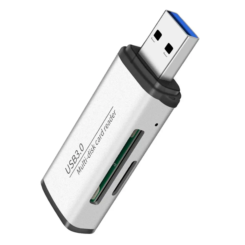 2 в 1 портативный USB 3 0 Мульти устройство для чтения карт памяти TF SD Micro SDXC SDHC карта