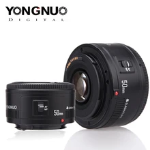 Yongnuo lente yn50mm f1.8 yn ef 50mm f/1.8 af lente yn50 abertura lente de foco automático para câmeras canon eos 60d 70d 5d2 5d3 600d dslr