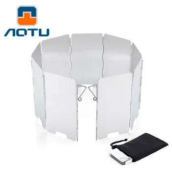 

Camp Stove Windshield - 9 Plates Folding Camping Picnic Cooker Stove Wind Screen for Backpacking Butane Stove Alcohol Stoves