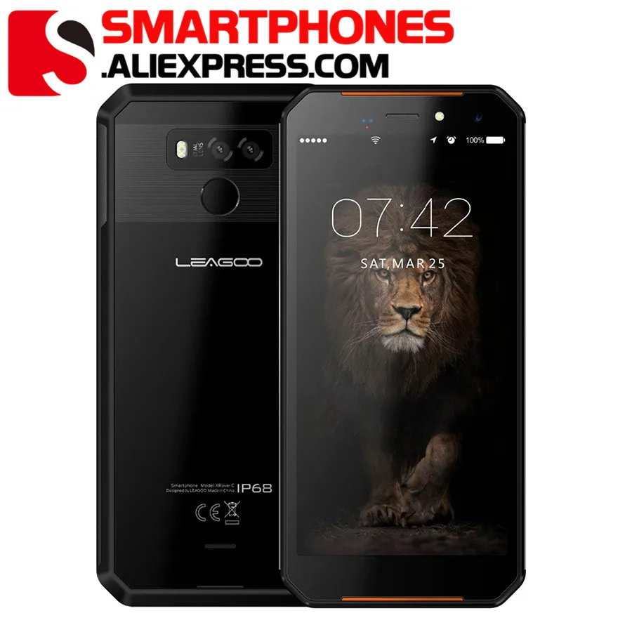 LEAGOO XRover C IP68 NFC Смартфон 5 72 &quotIPS четырехъядерный 2 Гб 16 13 МП Двойная камера 5000 мАч