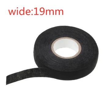 

1pc Heat-resistant Wiring Harness Tape Looms Wiring Harness Cloth Fabric Tape Adhesive Cable Protection 19mm x 15M