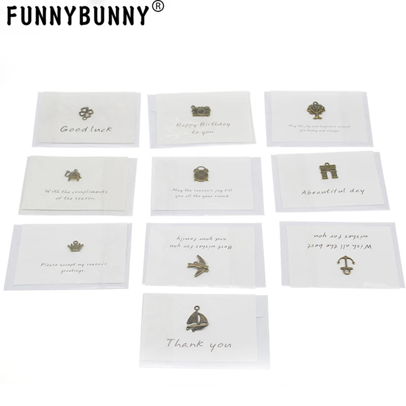 

FUNNYBUNNY Greeting Card Envelopes Cute Retro Lovely Vintage Special Mini Envelope for Christmas Wedding Birthday Party