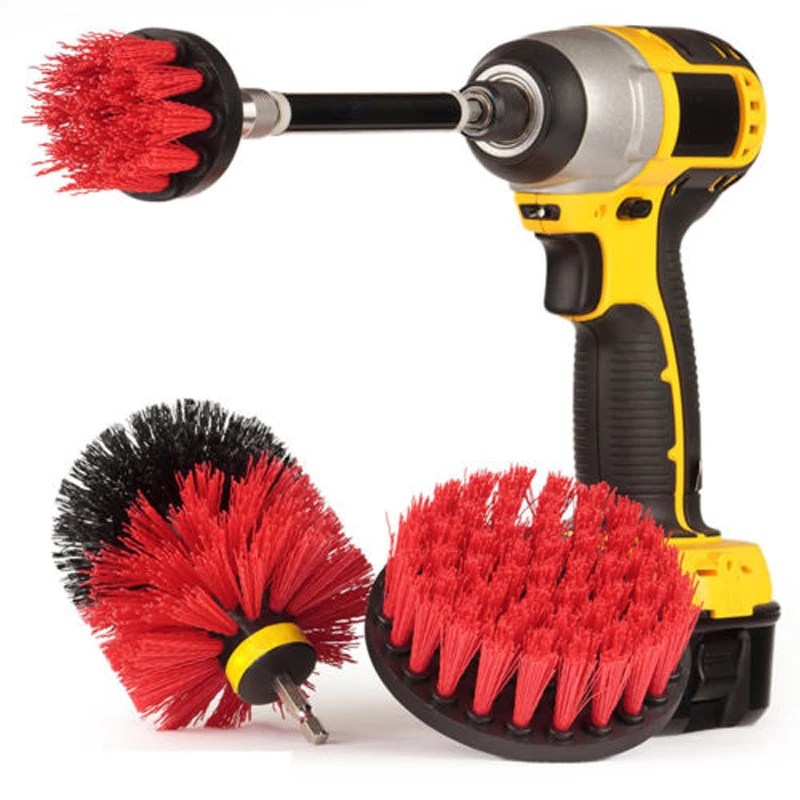 Buy 3Pcs/Set 4Colors Electric Drill Brush Plastic