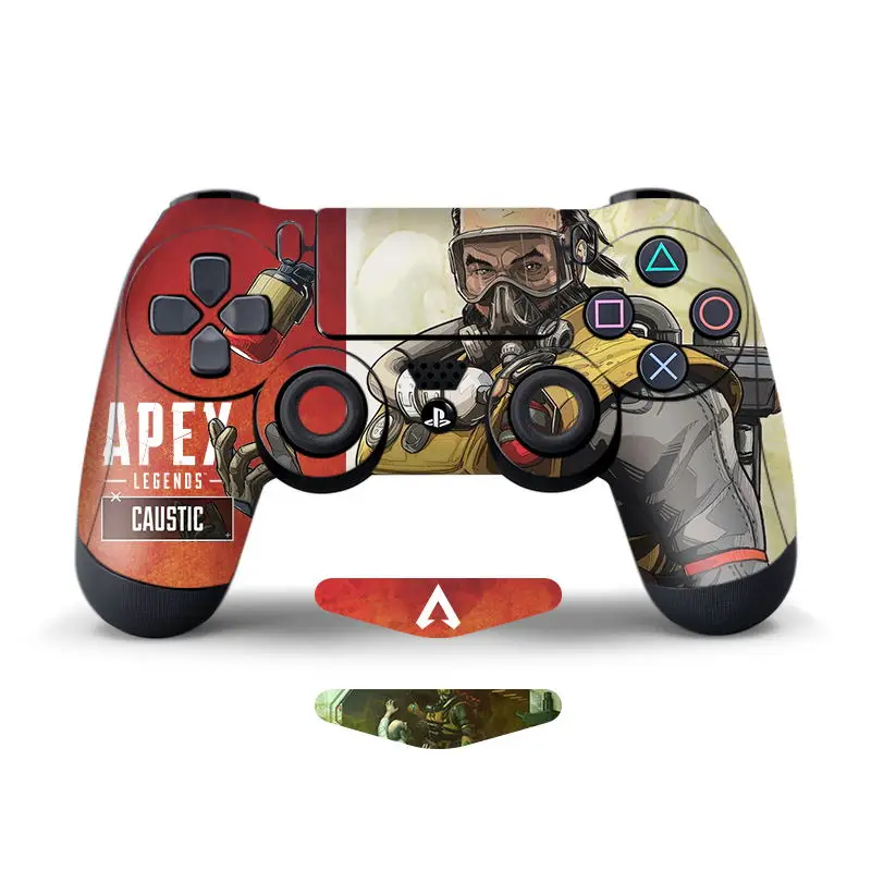 Data Frog 2Pcs Stickers For Apex Legends Controller Skins For Sony PlayStation4 Game Controller For PS4 Slim Pro Stickers - Цвет: D