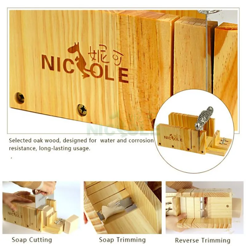 Николь Регулируемая деревянная форма для мыла режущий и строгальный станок инструмент для DIY ручной работы буханка мыло