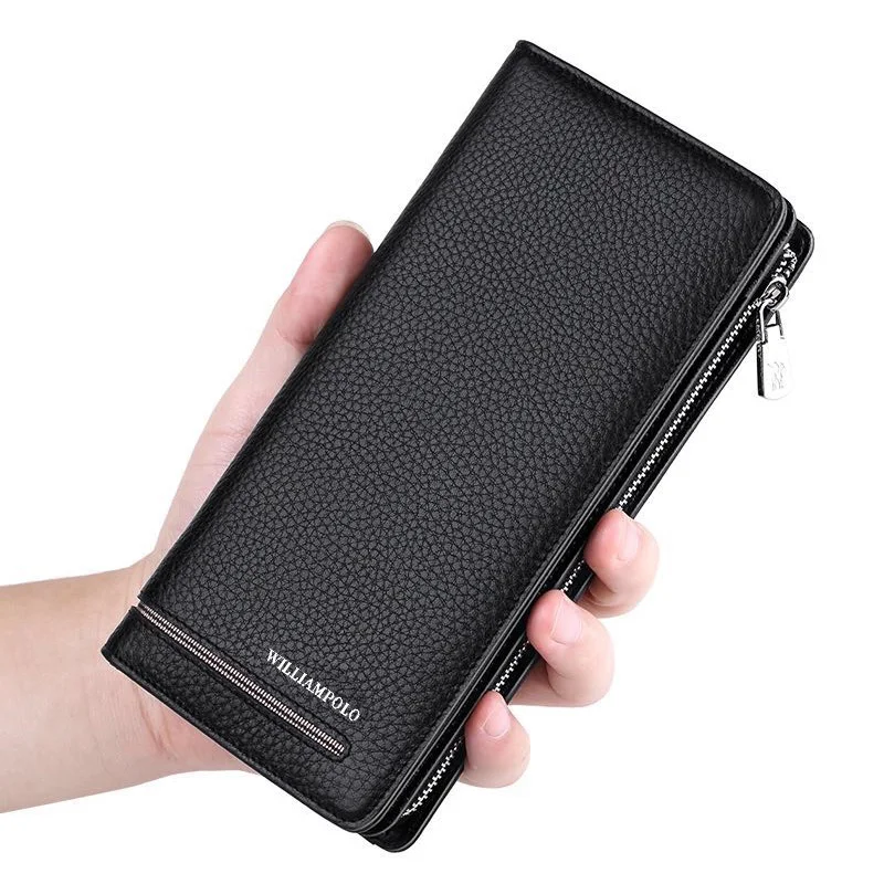 2019 wallet male genuine Leather Luxury Brand Men Zipper Wallets Long Men Purse Clutch Business Wallet WILLIAMPOLO 219 2019 wallet male genuine Leather Luxury Brand Men Zipper Wallets Long Men Purse Clutch Business Wallet WILLIAMPOLO 219