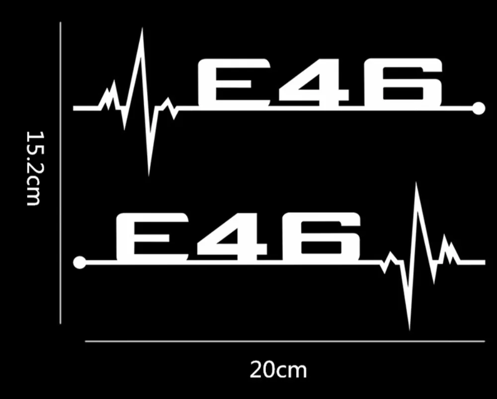 2 шт./лот для BMW E46 E90 E60 E39 E36 E28 E30 E34 E61 E62 E91 E92 автомобильные аксессуары личности для дверей и окон и наклейки на автомобиль