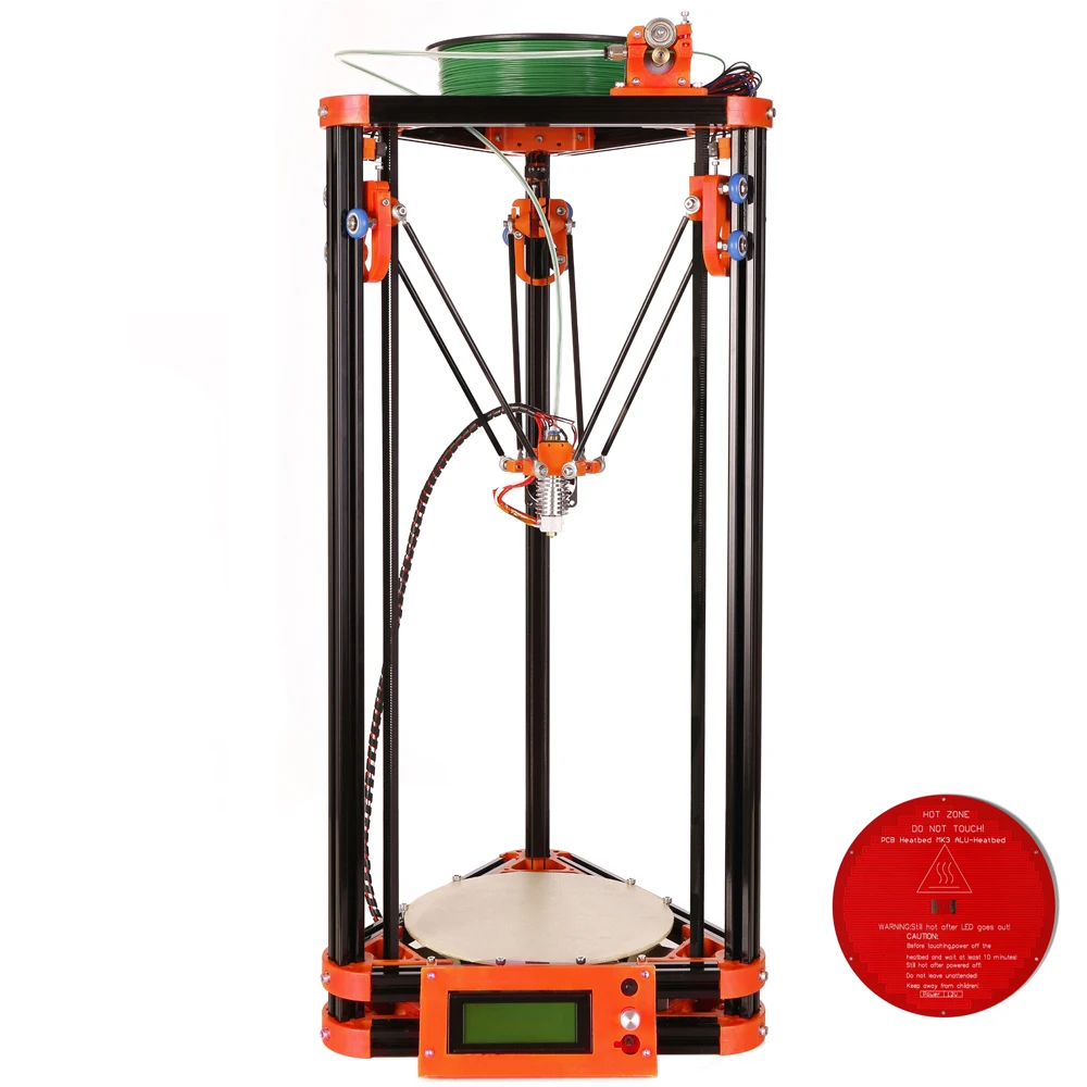 

Full Metal Frame Heated Bed 3D Printer, Professional 3d Color Printer With 2GB SD Card LCD 40m Filament for Free